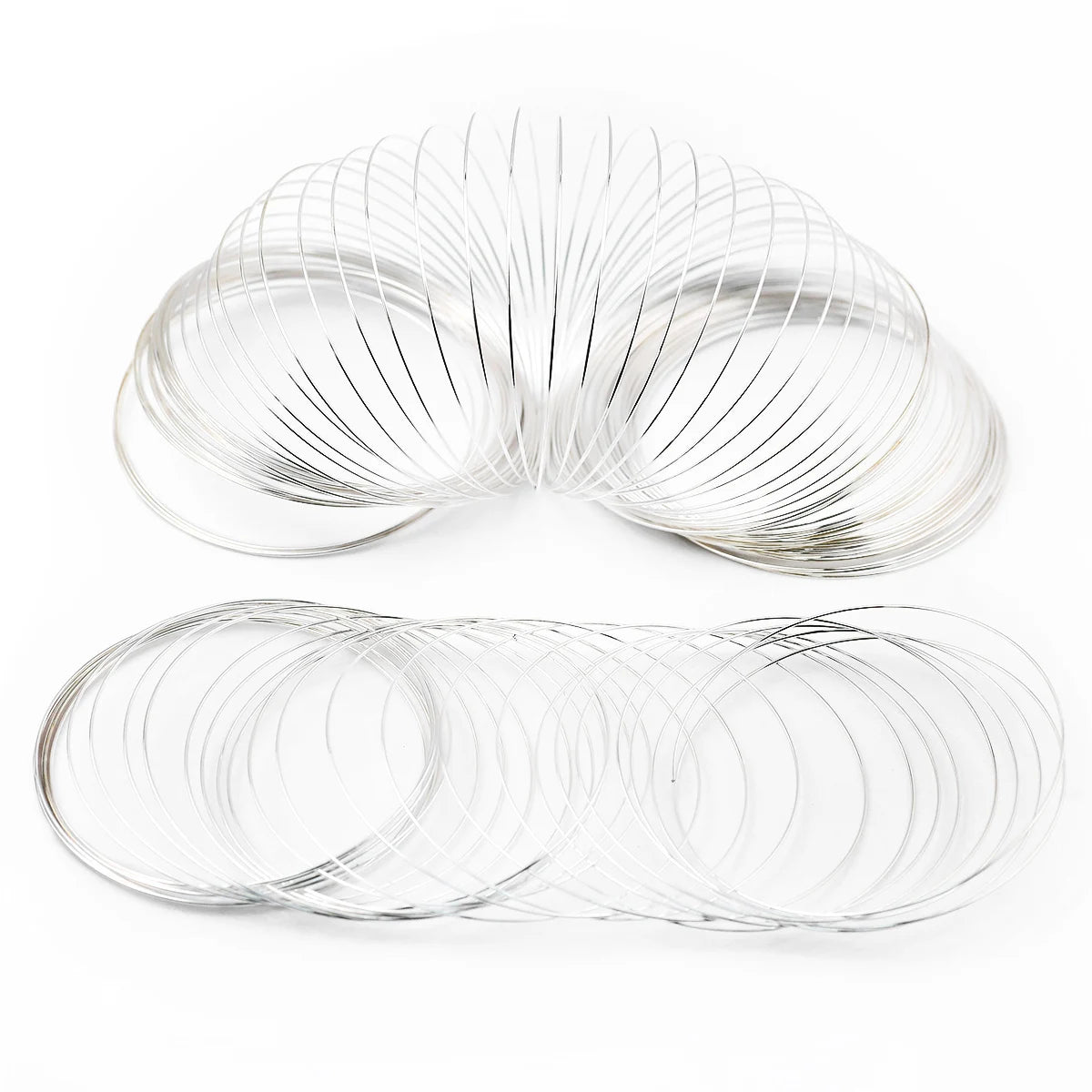 JHNBY Memory Steel Wire — 0.6mm Jewelry Making Findings, 50 Loops