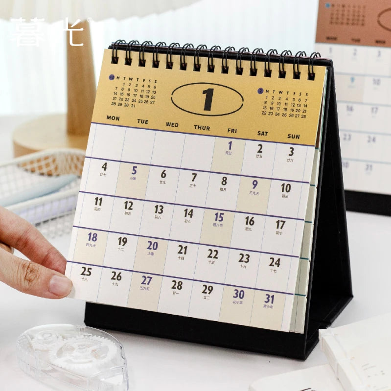 2027 Desk Calendar — Multi-Functional Planner for Habit Tracking