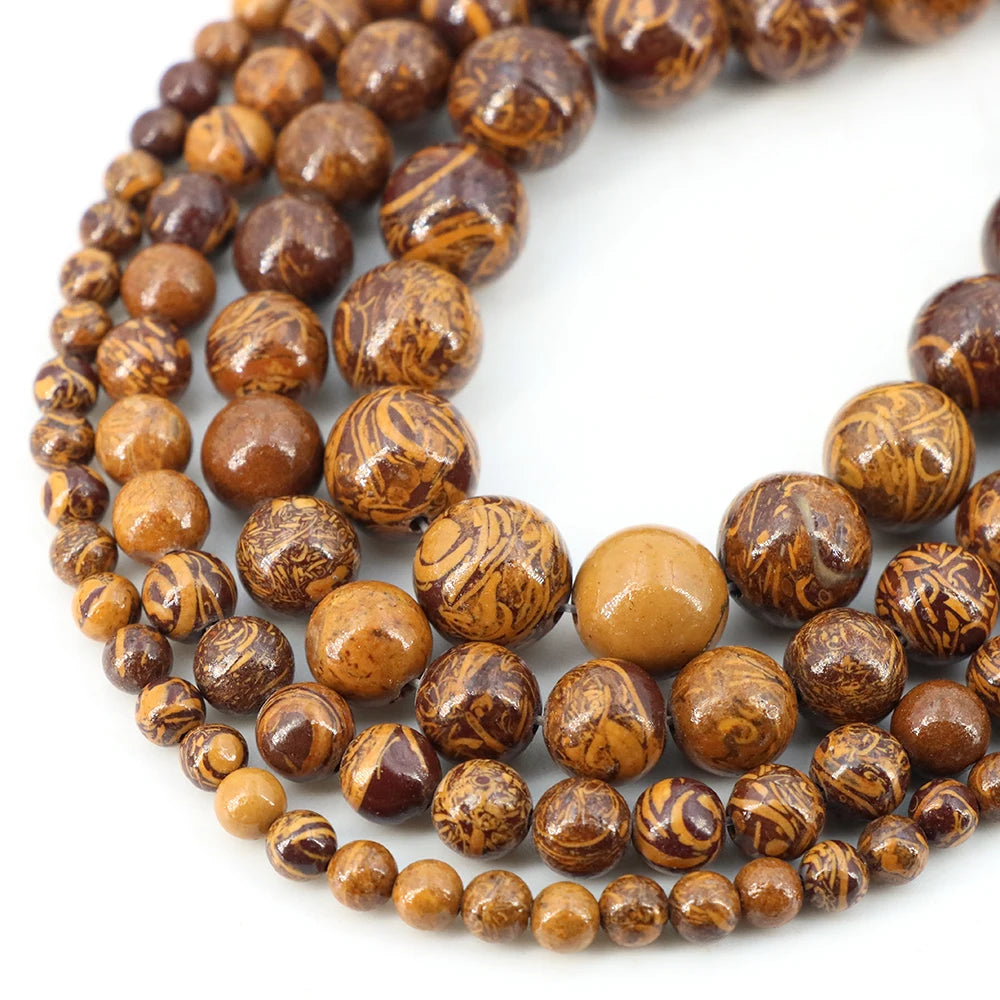 Natural Stone Gemstone Beads — Round Crystal Spacers for Jewelry Making