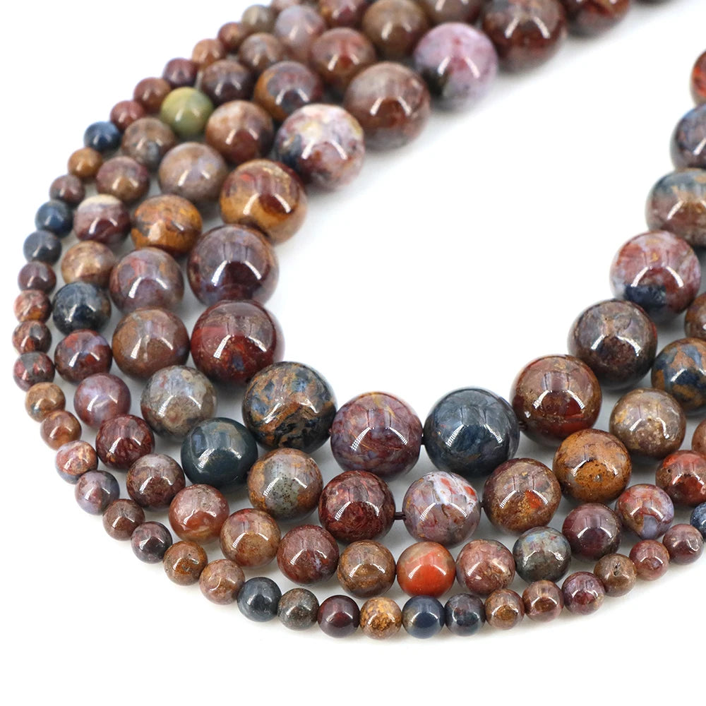 Natural Stone Gemstone Beads — Round Crystal Spacers for Jewelry Making