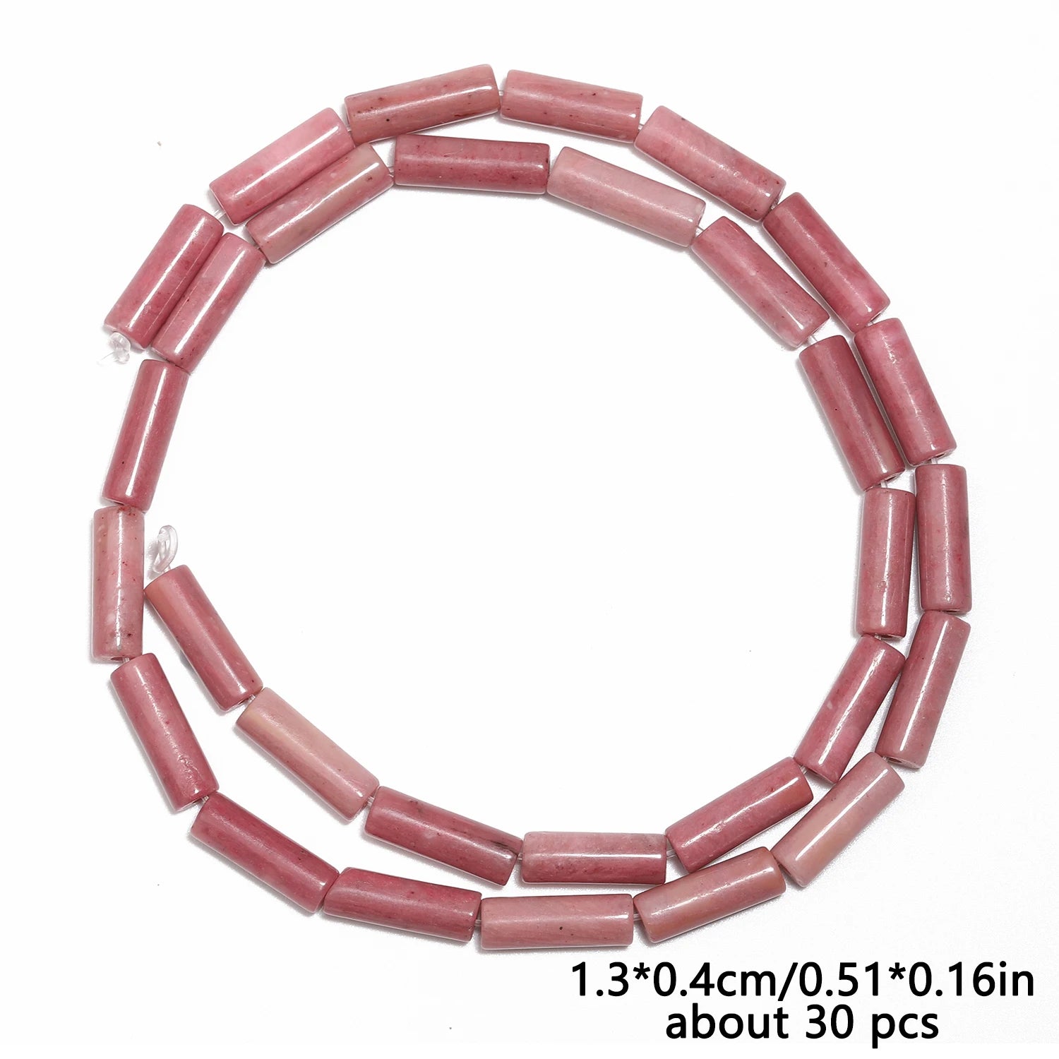 Natural Rhodonite Stone Beads — Multi-Shape Charms for DIY Jewelry Making