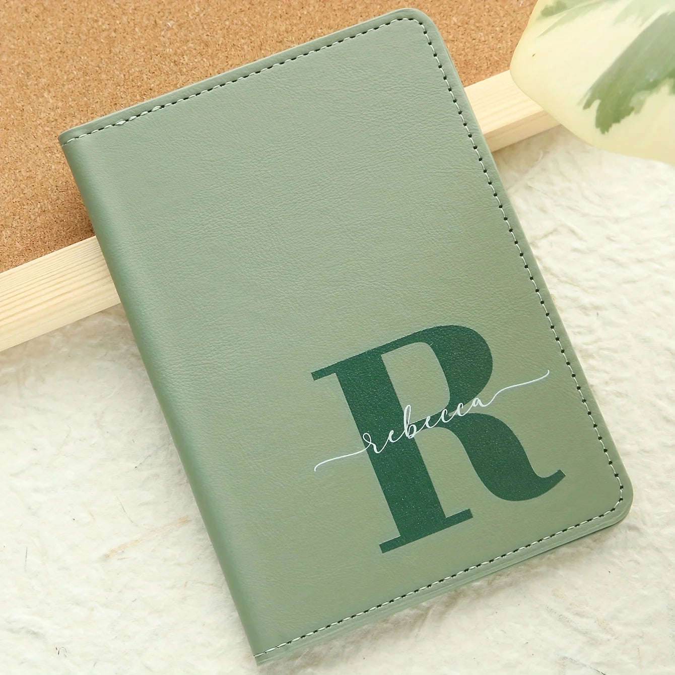 Personalized Passport Cover — Custom Monogram Travel Accessory