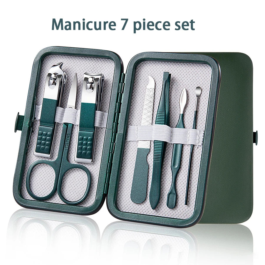 Professional Manicure and Pedicure Set — Complete Nail Care Kit in Portable Case