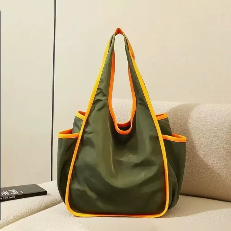 Foldable Reusable Grocery Bag — Durable Portable Tote with Wide Handles