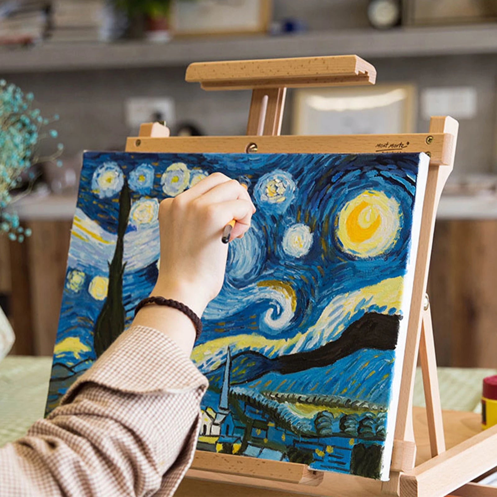 XIALUOSHAN Stretched Blank Canvas Board — Professional Art Surface for Painting