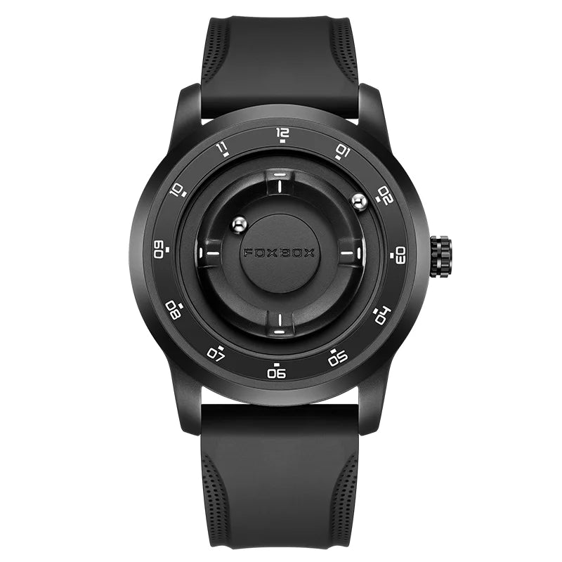 LIGE Floating Magnetic Pointer Watch — Creative Quartz Men's Wristwatch