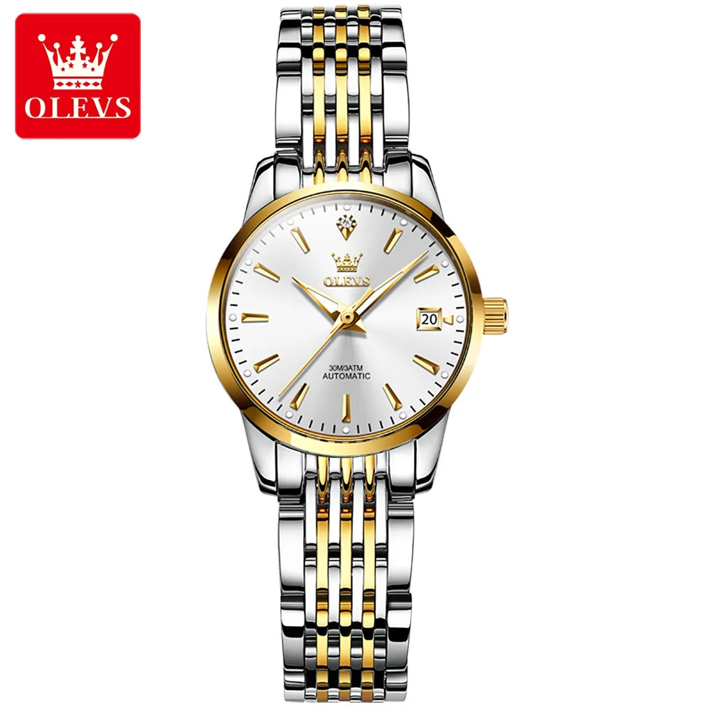 OLEVS 6635 Luxury Ladies Watch — Automatic Mechanical Chronograph