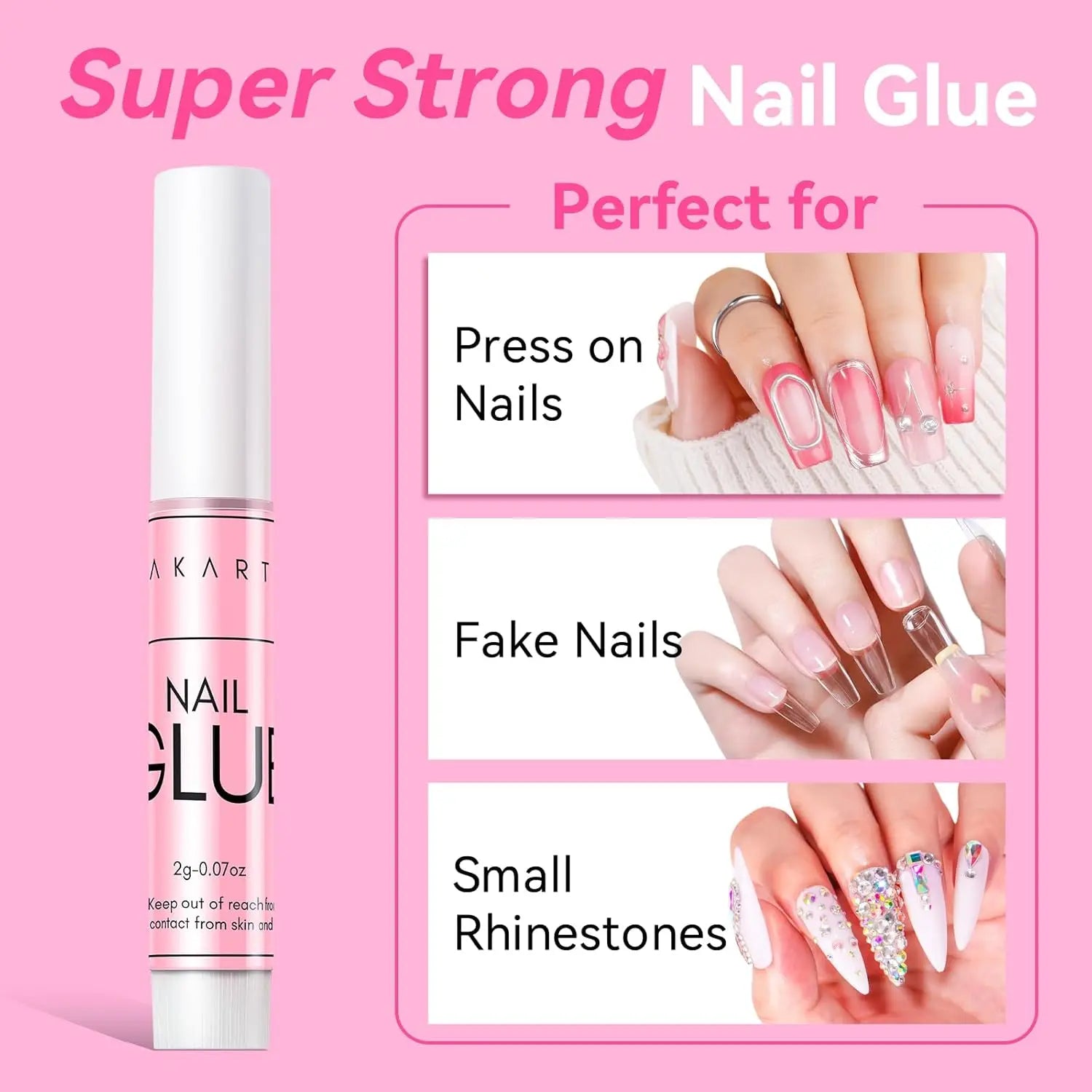 Makartt Nail Glue — Super Strong Adhesive for Press On Nails