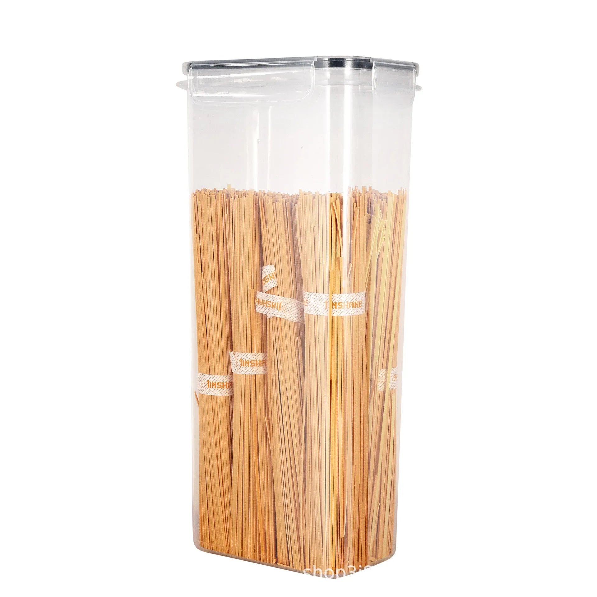 Airtight Food Storage Container Set — 7 Piece Plastic Organizer with Labels