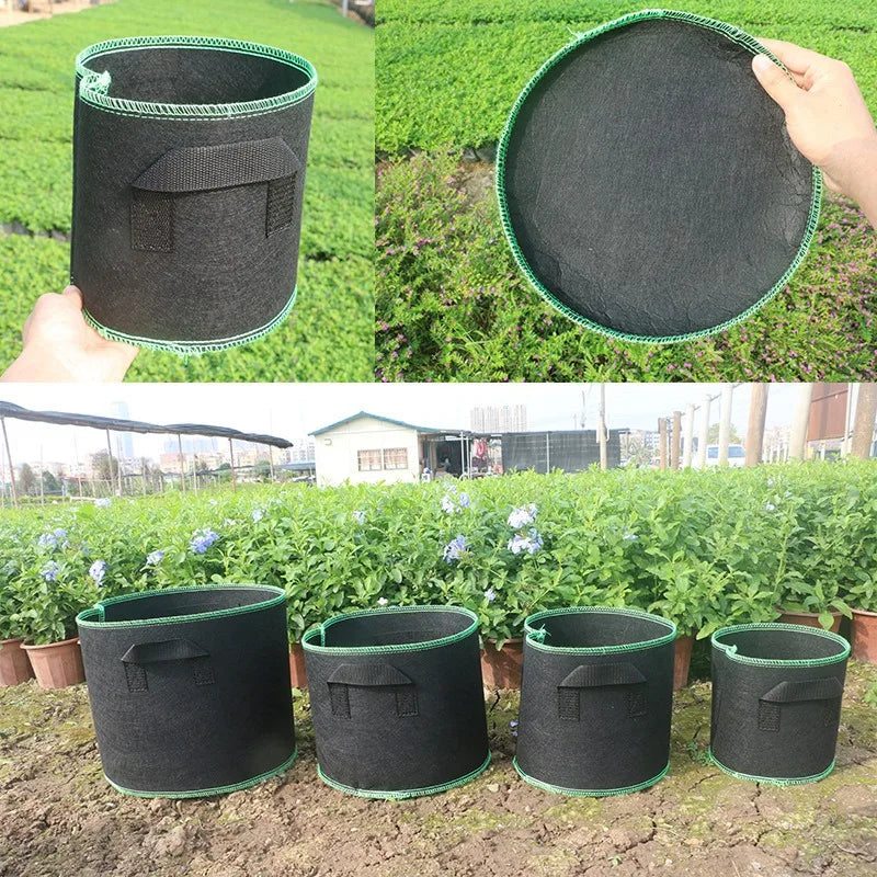 CHFENGASQ Non-Woven Grow Bags — Aeration Fabric Pots for Plants