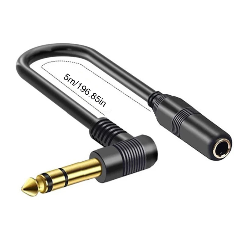 Guitar Extension Cable — 6.35mm TS Male to TRS Female Jack