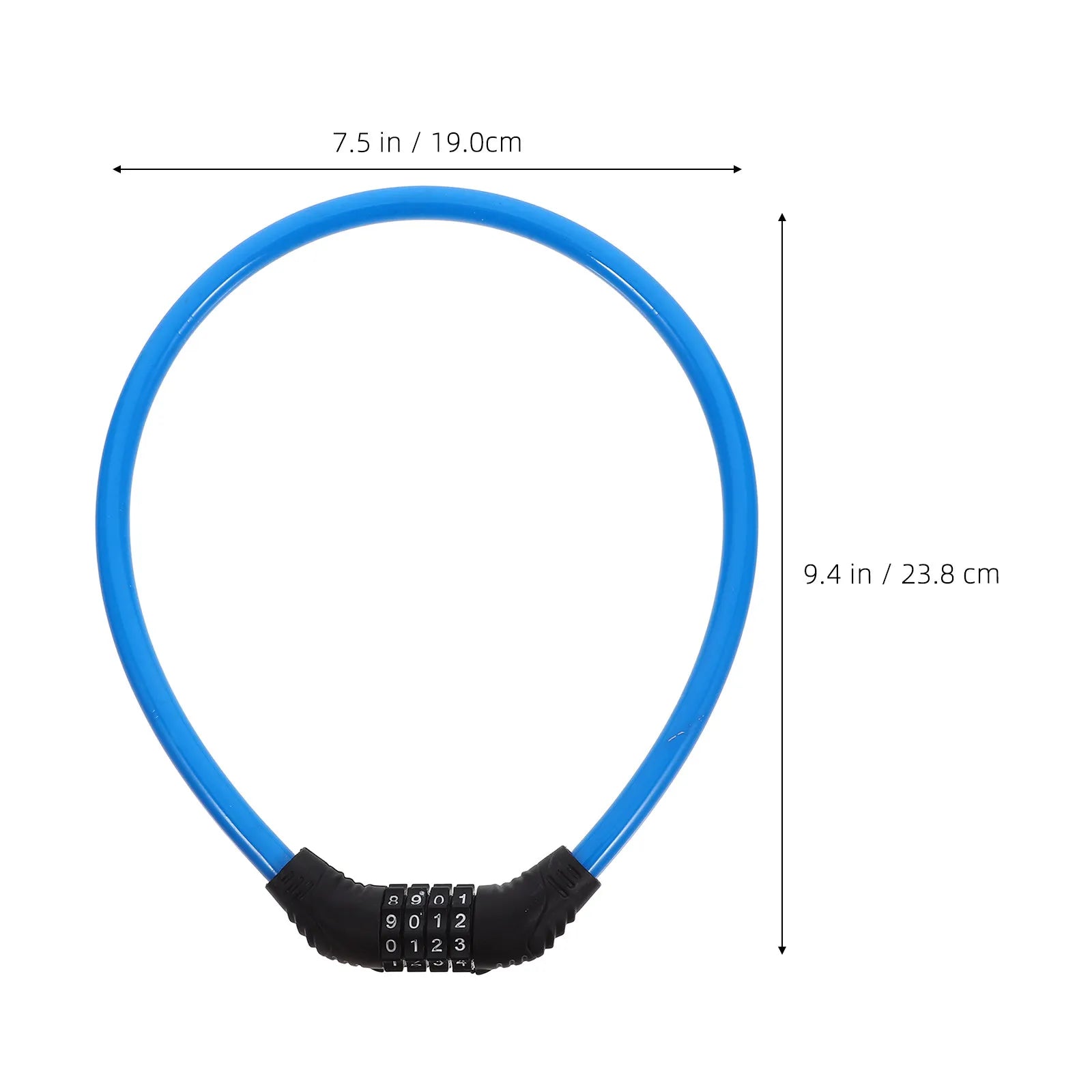 Steel Cable Bike Lock — Portable Anti-Theft Security Chain for Cycling