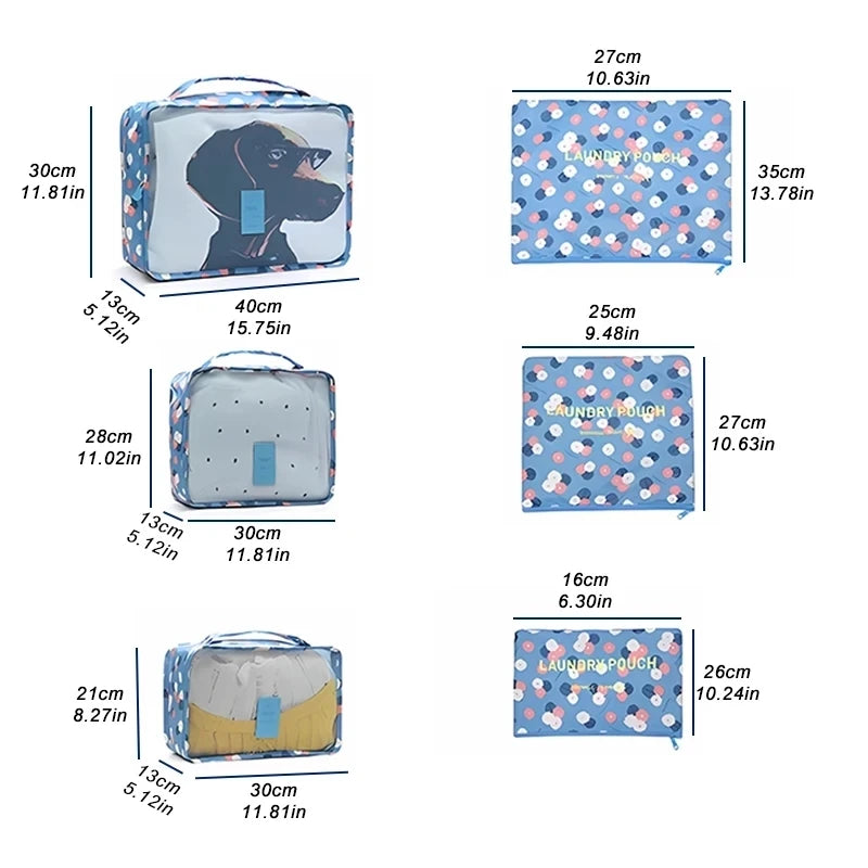 Totidy Travel Packing Cube Set — Luggage Organizer for Clothes and Shoes