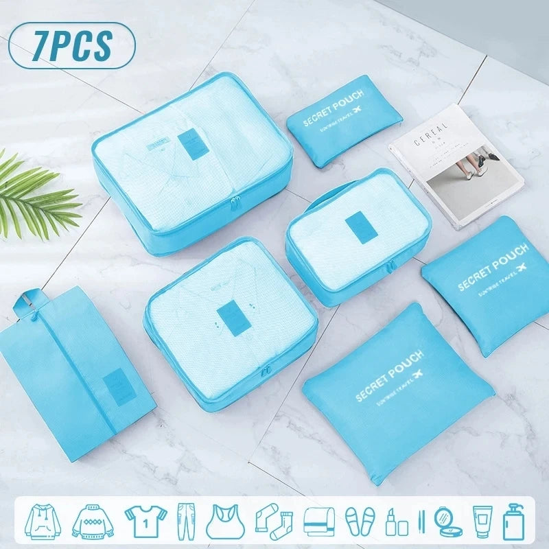 Totidy Travel Packing Cube Set — Luggage Organizer for Clothes and Shoes