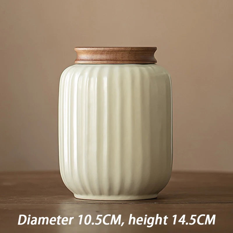 OIMG Ceramic Pet Memorial Urn — Retro Style Cremation Keepsake for Dogs and Cats