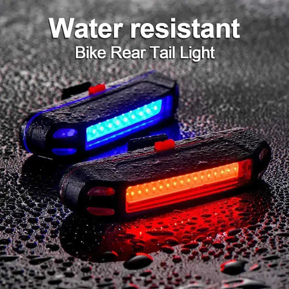Ultra Bright USB Rechargeable Bike Tail Light — Waterproof LED Safety Lamp