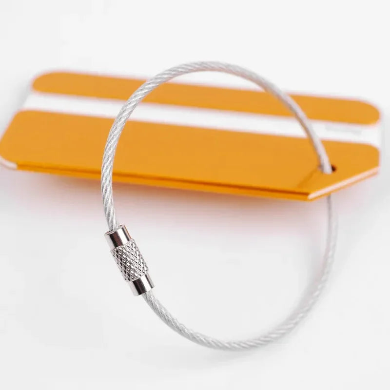 eTya Aluminum Alloy Luggage Tag — Durable Suitcase ID Holder for Travel