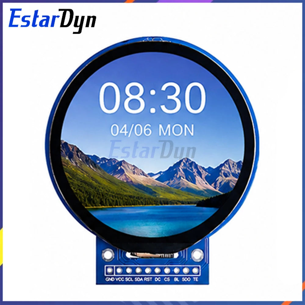 Estardyn 2.1-Inch Round TFT LCD Screen — 360x360 SPI Display Module