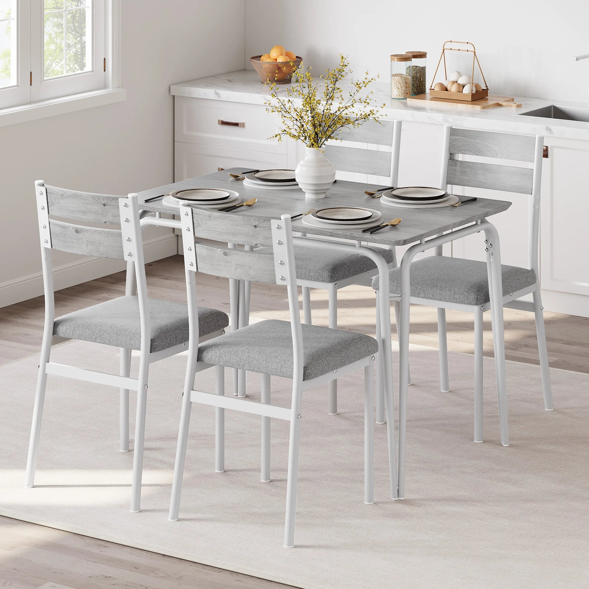 EliteZ 5-Piece Dining Table Set — Compact Space-Saving Kitchen Furniture