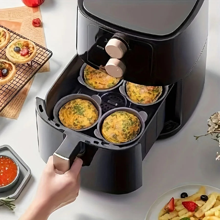 CHOOFUN Silicone Egg Poacher Cups — Non-Stick Air Fryer Cooker Molds
