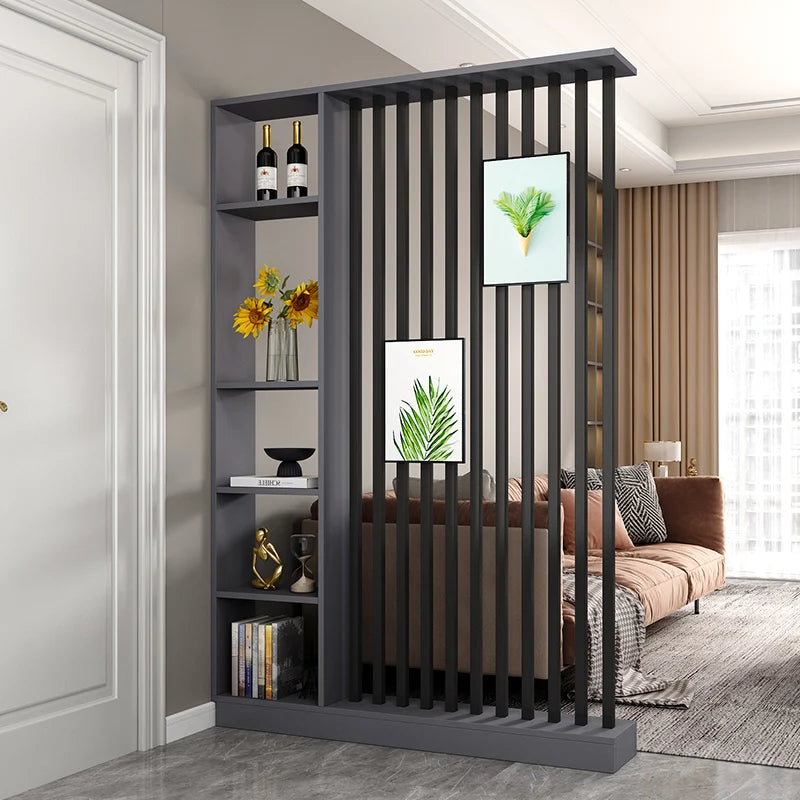 Modern Simple Room Divider — Elegant Wood Entrance Screen & Partition
