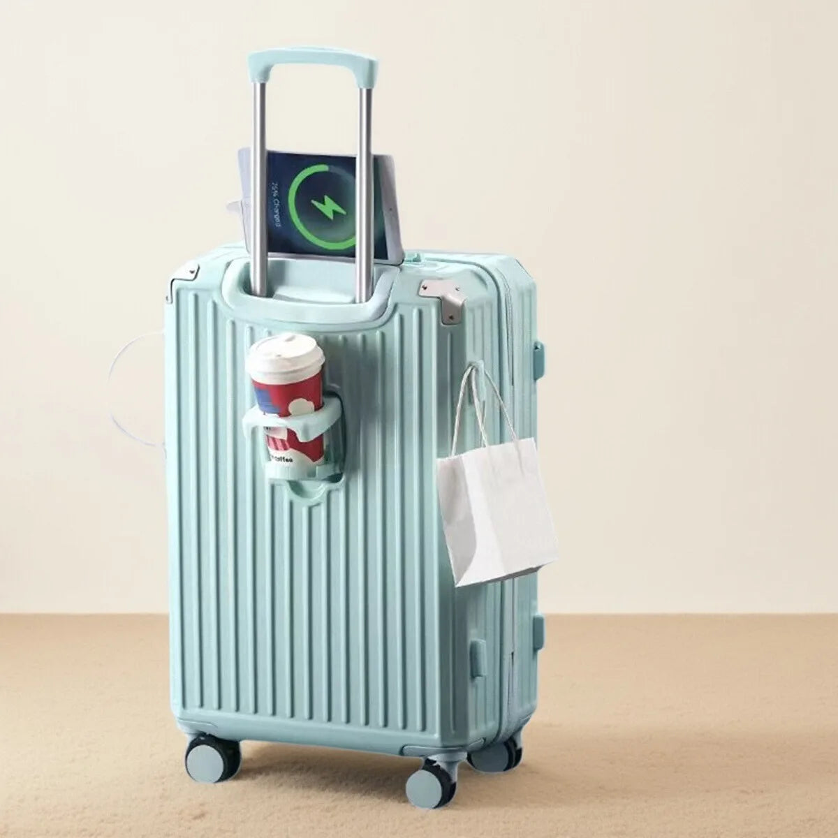 Multi-Functional Travel Suitcase — Large Capacity Carry-On with USB Port