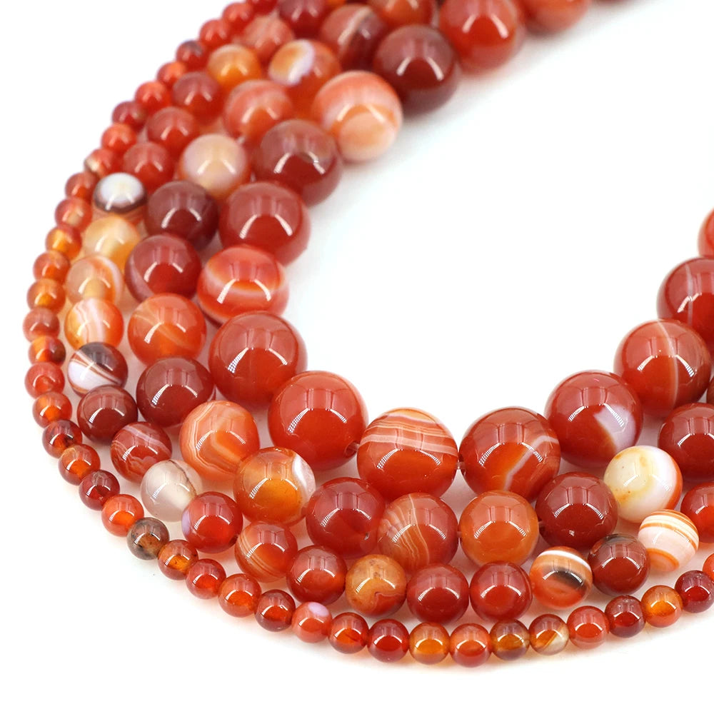 Natural Stone Gemstone Beads — Round Crystal Spacers for Jewelry Making