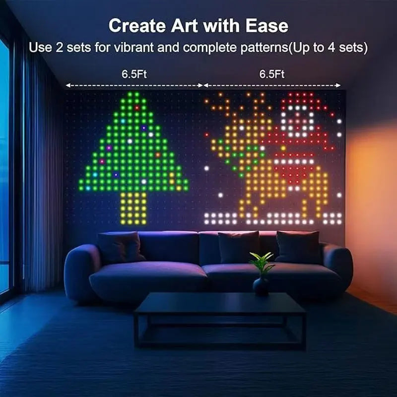 ELEGORRY LED Curtain Fairy String Lights — Smart Music Sync Decor