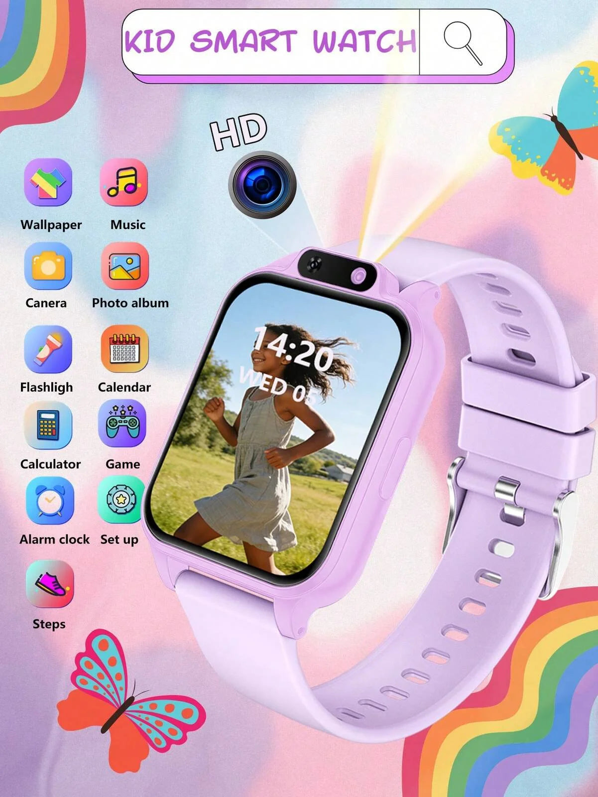 Smart Educational Touchscreen Watch — Multi-Function Digital Device for Teens