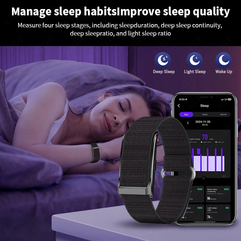 LIGE Smart Watch — Fitness Tracker with Heart Rate & Blood Oxygen Monitor