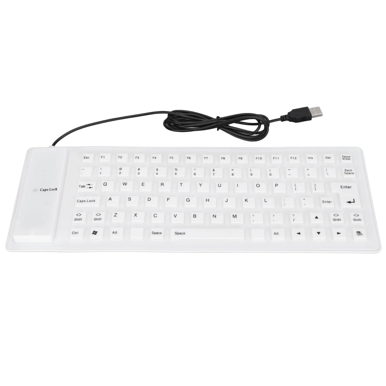 VBESTLIFE Silicone Rollable Keyboard — Waterproof and Silent USB Wired Design