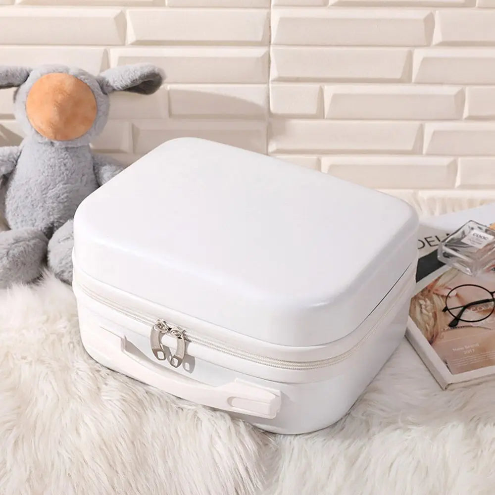 ISKYBOB Mini Carry On Suitcase — Compact Travel Luggage & Makeup Organizer