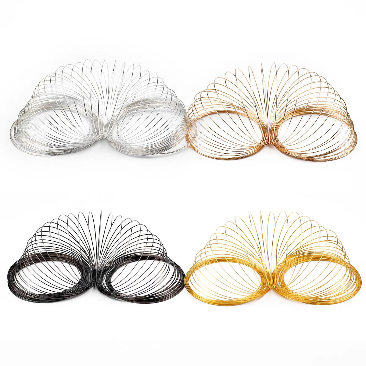 JHNBY Memory Steel Wire — 0.6mm Jewelry Making Findings, 50 Loops