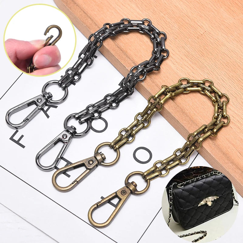 Metal Chain Shoulder Strap — Detachable Replacement for Handbags and Purses