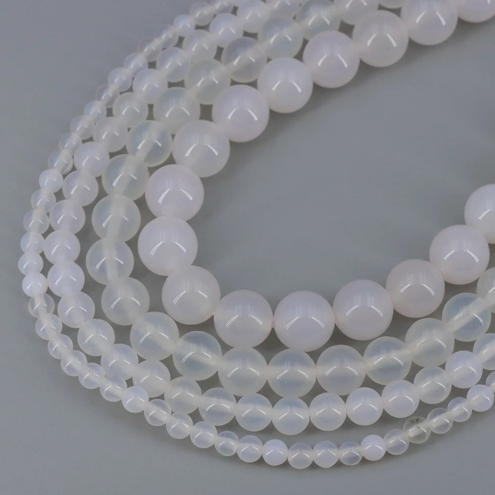 Natural Stone Gemstone Beads — Round Crystal Spacers for Jewelry Making