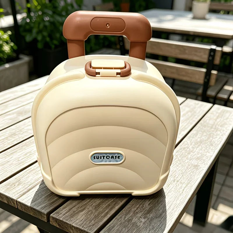 Telescopic Handle Travel Suitcase — Durable ABS Material for Commuting