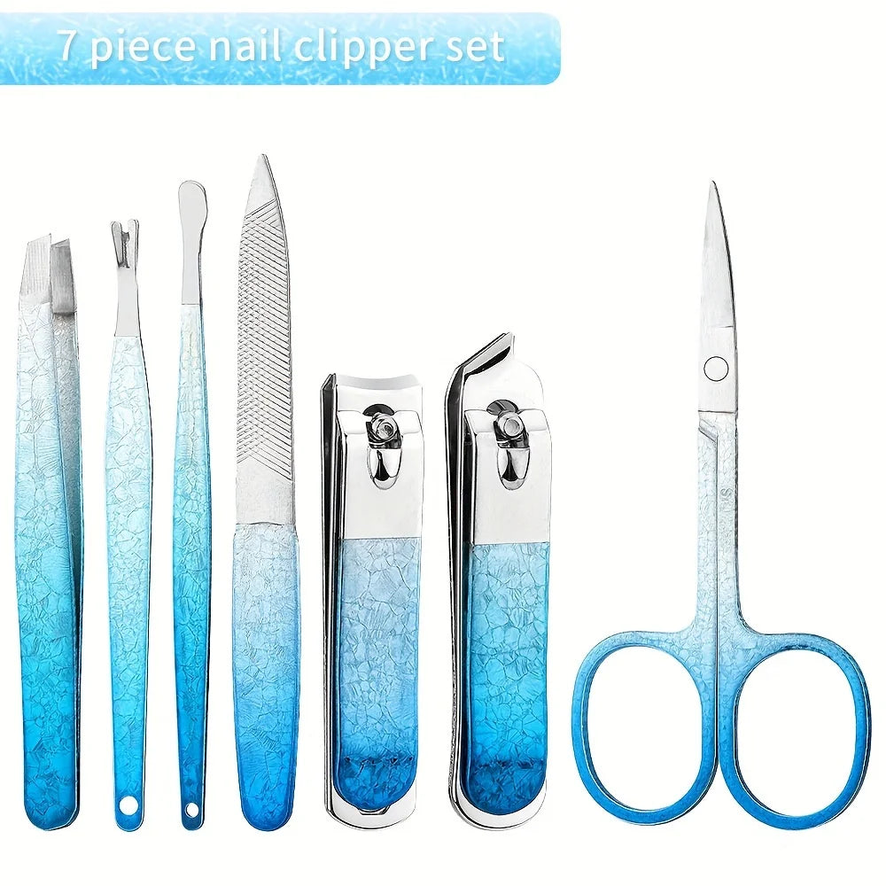 7-in-1 Manicure and Pedicure Set — Professional Nail Care Kit