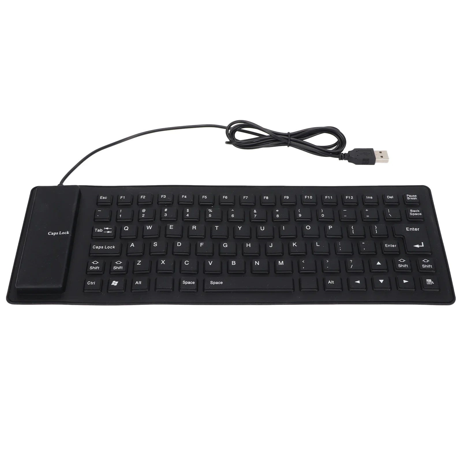 VBESTLIFE Silicone Rollable Keyboard — Waterproof and Silent USB Wired Design