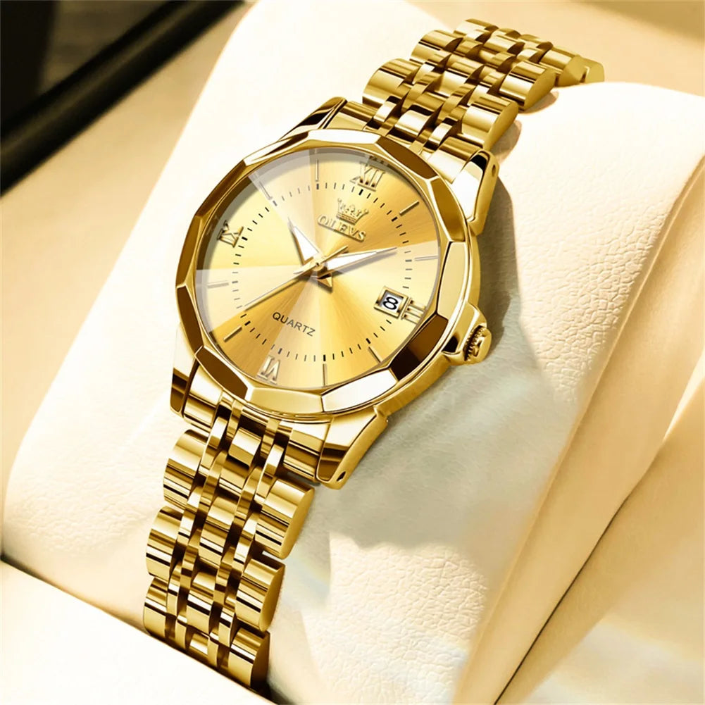 OLEVS 9931 Elegant Women's Watch — Luxury Stainless Steel Quartz Timepiece