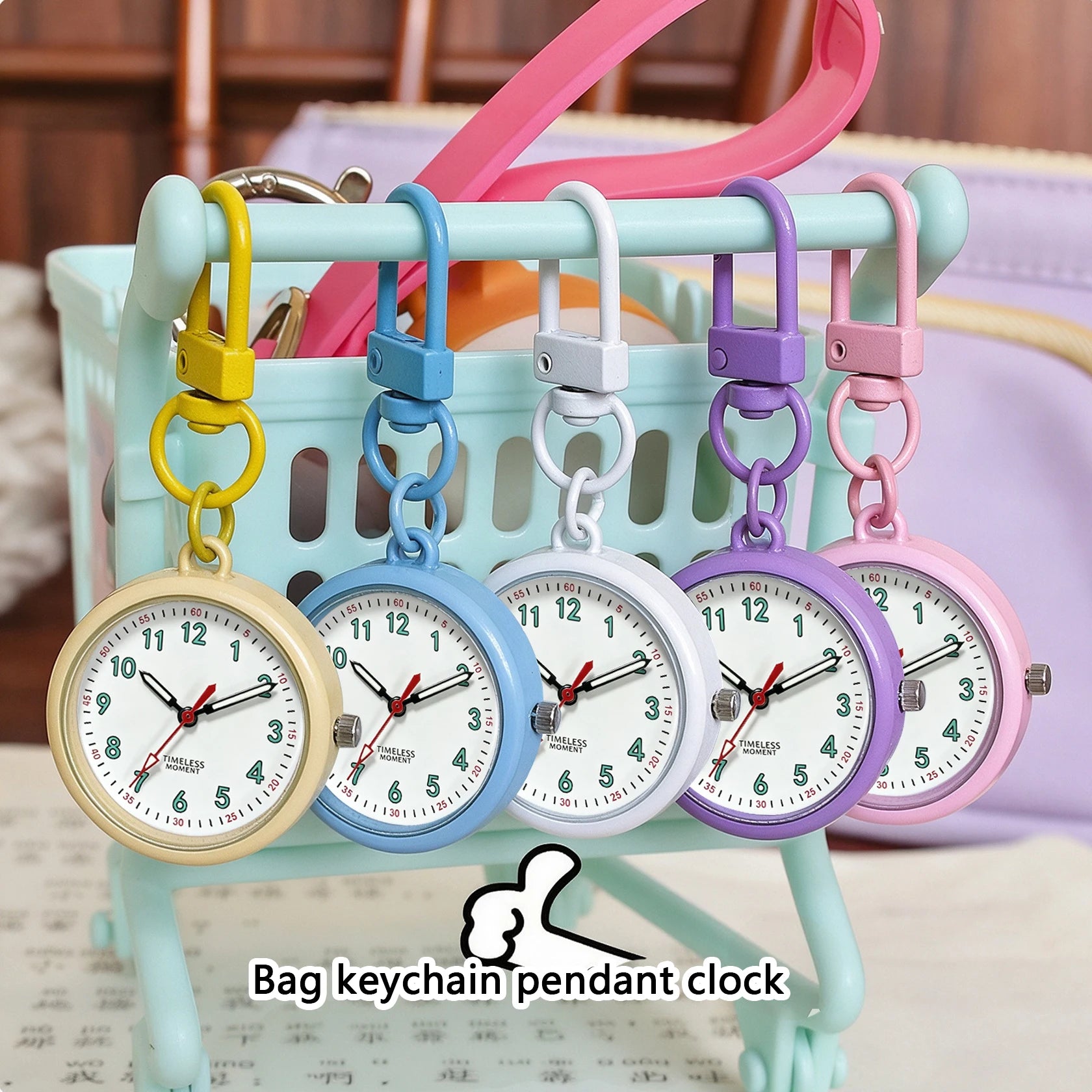 Minimalist Keychain Pocket Watch — Precise Quartz Movement for Professionals