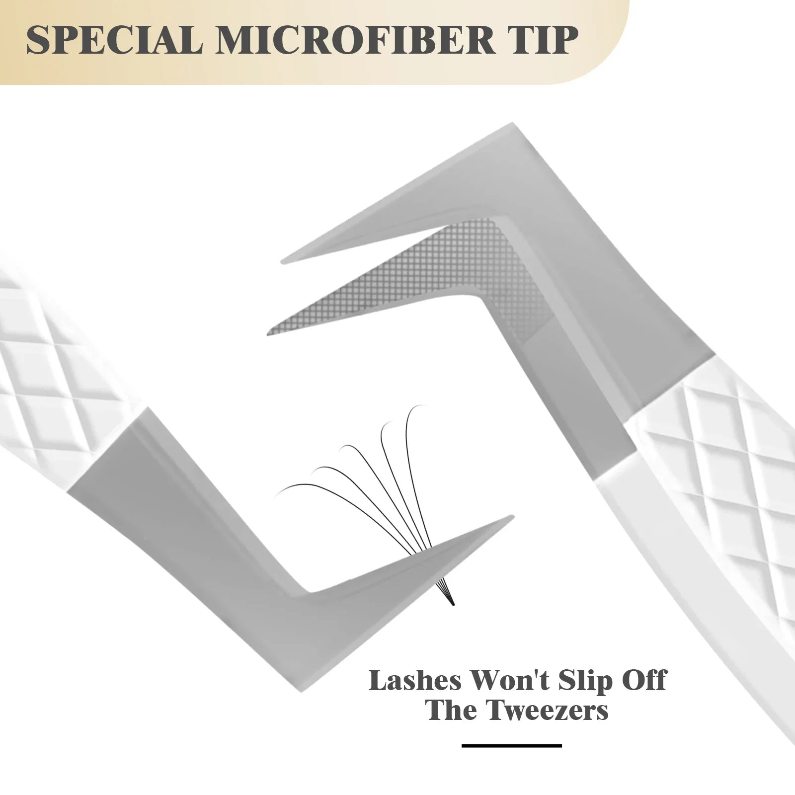 MAYOOC LASH Precision Eyelash Extension Tweezers — Anti-Static Fiber Tip Tools