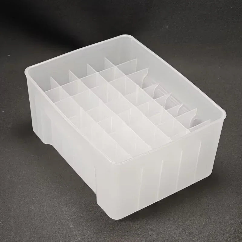 Multi-Compartment Fishing Lure Storage Box — Organized Tackle Organizer, White