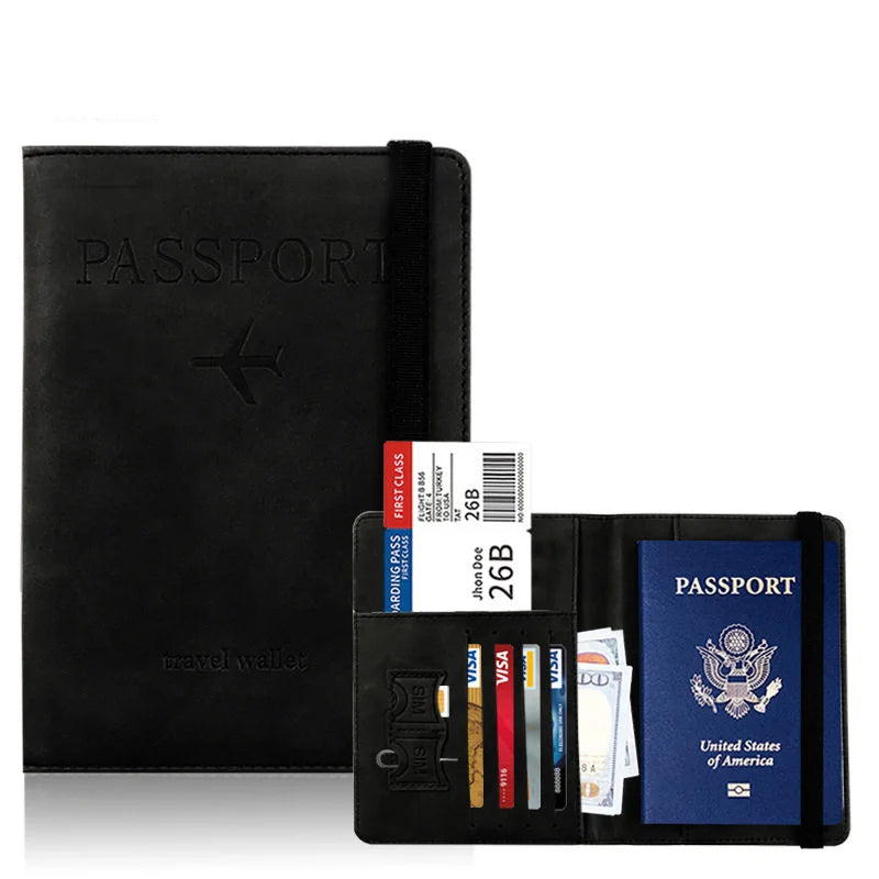 BUYLEMO Travel Passport Holder — Multi-Slot Card Wallet & Organizer