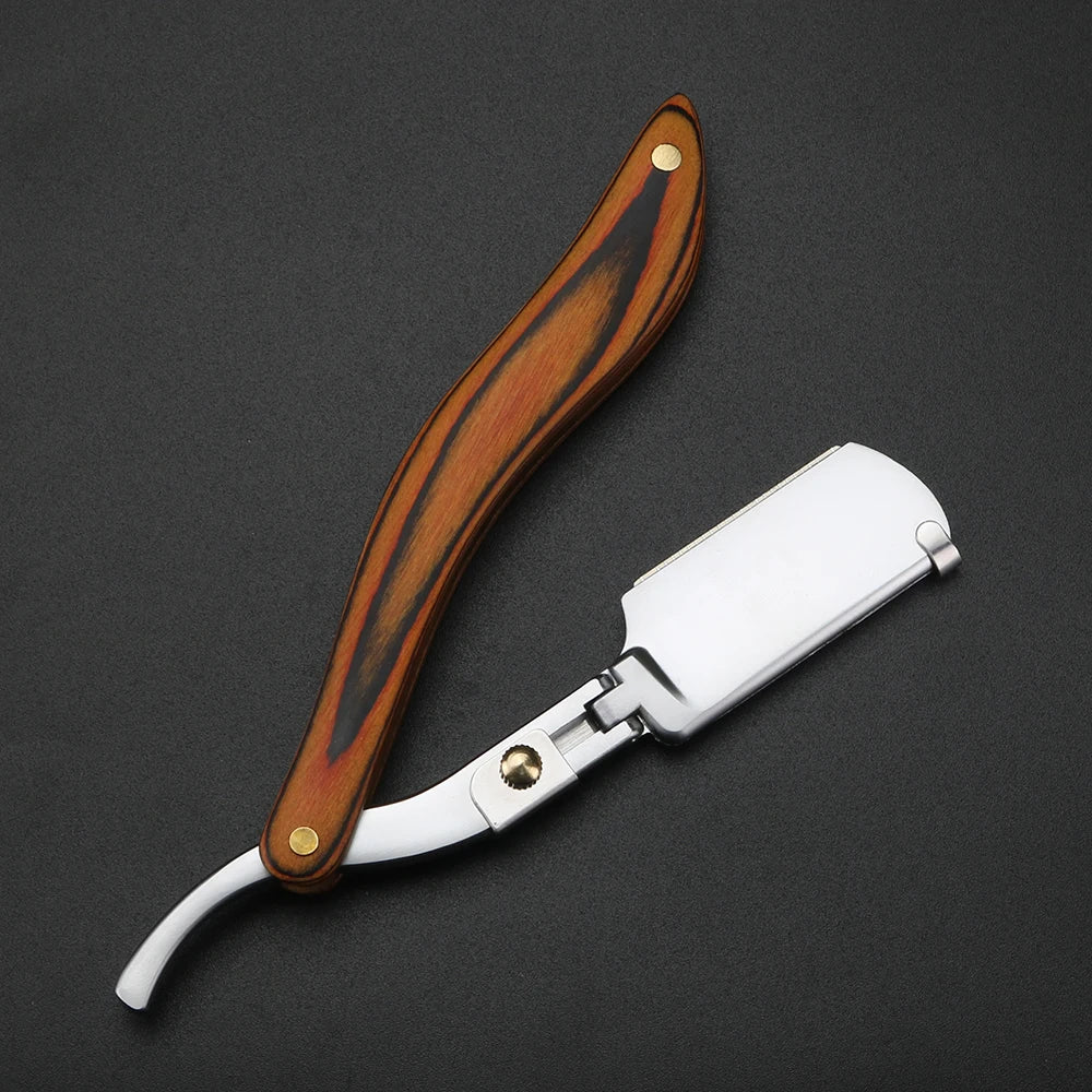 XUAN FENG Professional Straight-Edge Razor — Hand-Polished Stainless Steel Shaving Tool