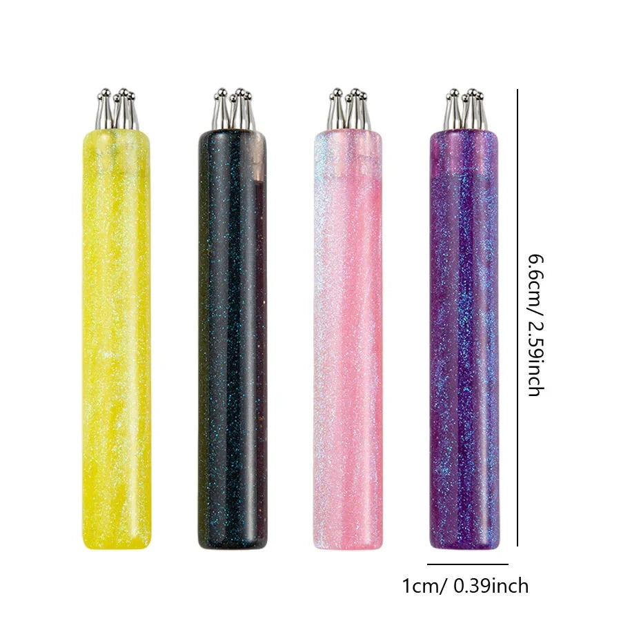 Art lalic 5-Dot Nail Art Tool — Precision Flower Design & Rhinestone Picker