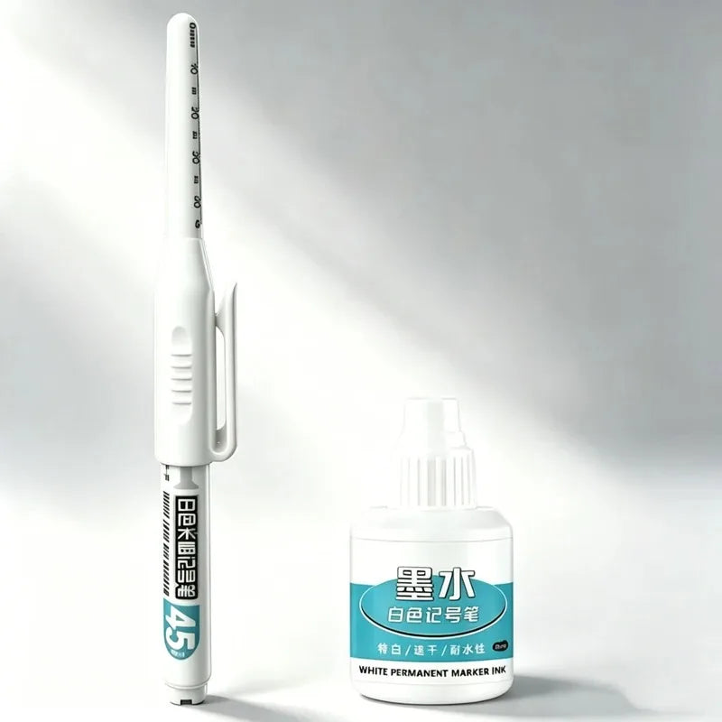 HOPK White Permanent Marker Pens — Multi-Surface Paint Pen Set