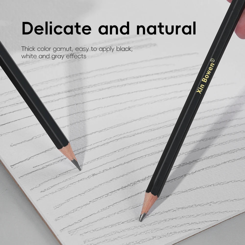 Professional Graphite Sketching Pencil Set — 12 Pieces for Shading and Drawing