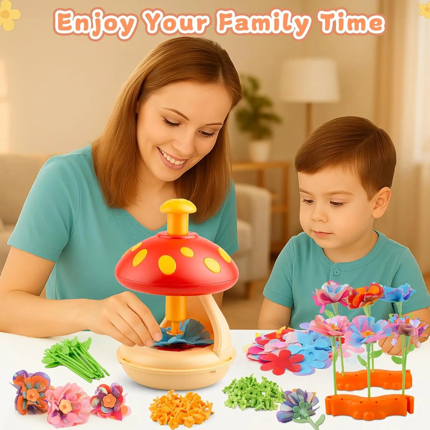 Fabric Flower Bouquet Craft Kit — DIY Press-to-Create Flower Maker Set