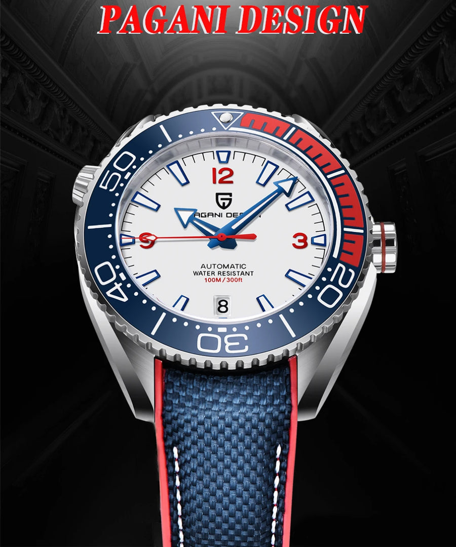 PAGANI DESIGN Luxury Men's Sports Watch — Automatic Mechanical Diver