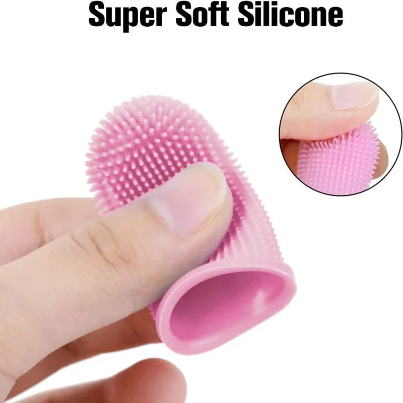 Silicone Pet Finger Toothbrush — Gentle Teeth Cleaning for Dogs and Cats